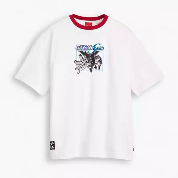 LEVI'S X GUNDAM SEED BOXY TEE Size L NWT - Picture 3 of 4